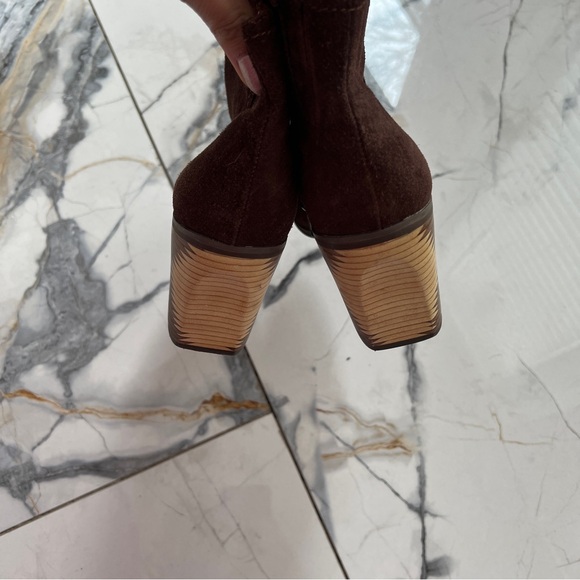 Seychelles Chocolate Suede Ankle Boots Women’s 7.5 - Picture 5 of 8